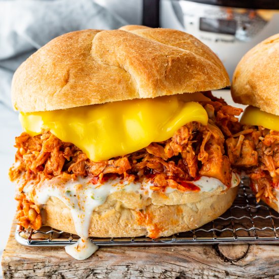 Buffalo Chick’n Sandwiches