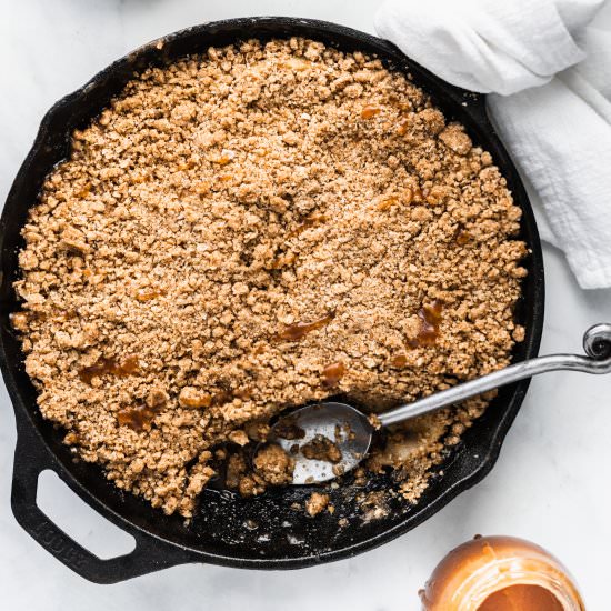 Salted Caramel Apple Crumble