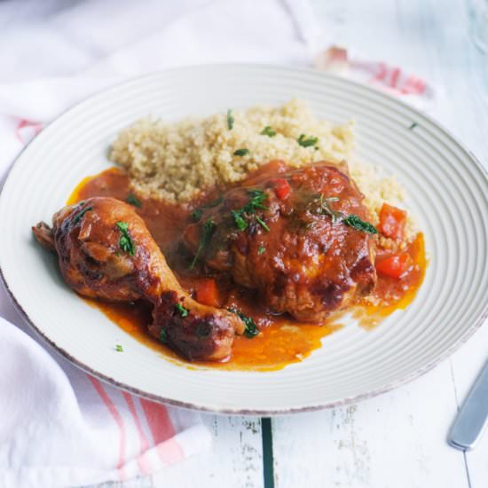 Baked Chicken Cacciatore