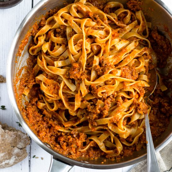 My famous seitan ragù (vegan)