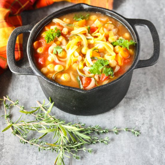 Vegetable Zucchini Noodle Soup