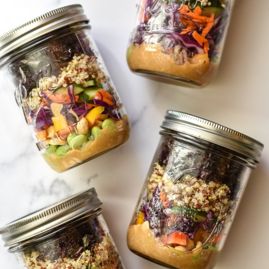 Thai Quinoa Salad Jars