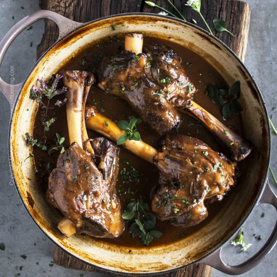 Oktoberfest Braised Lamb Shanks