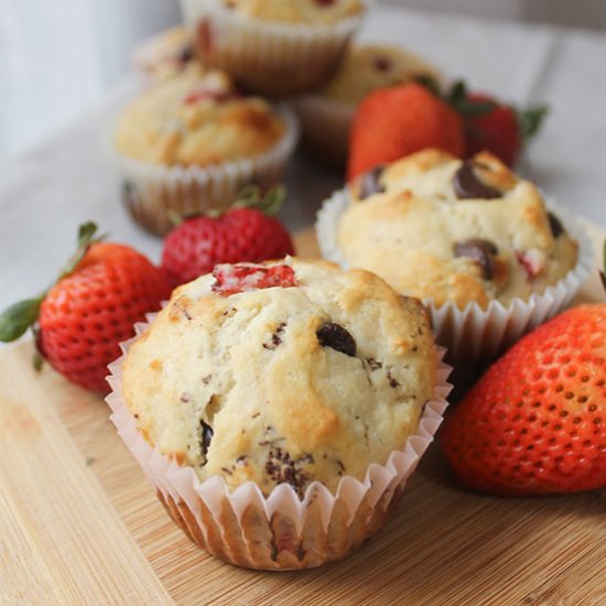 Strawberry Chocolate Muffins