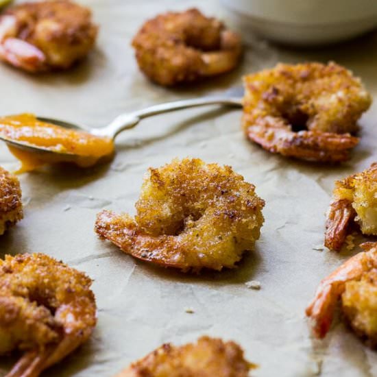 POPCORN SHRIMP WITH MANGO CHIPOTLE