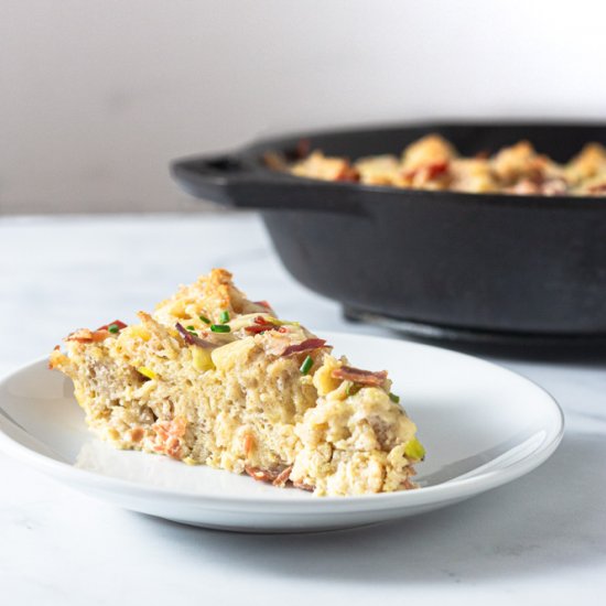 Ham and Cheese Strata