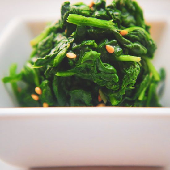 Korean Seasoned Spinach Baby Recipe