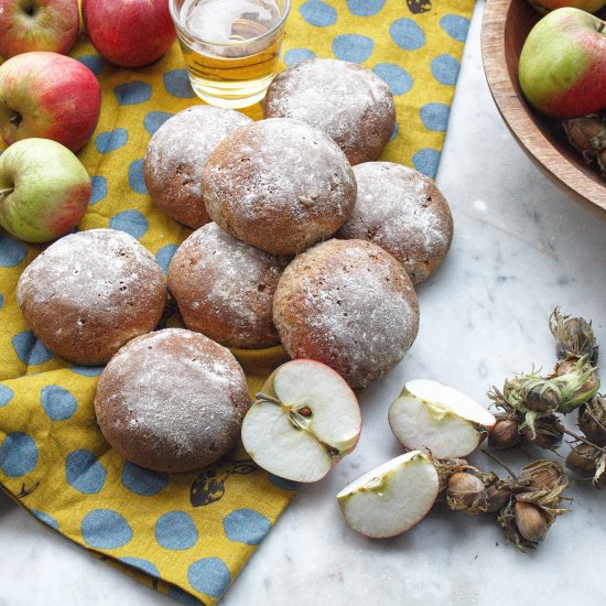 Rye and cider rolls