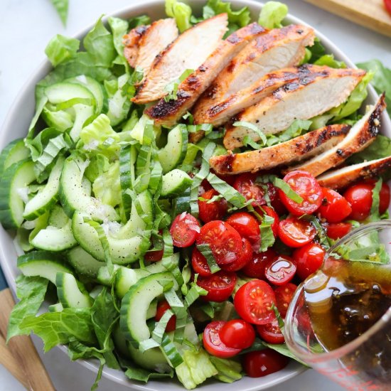 Tomato Basil Turkey Breast Salad