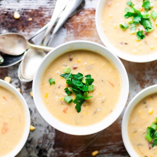 Creamy corn chowder