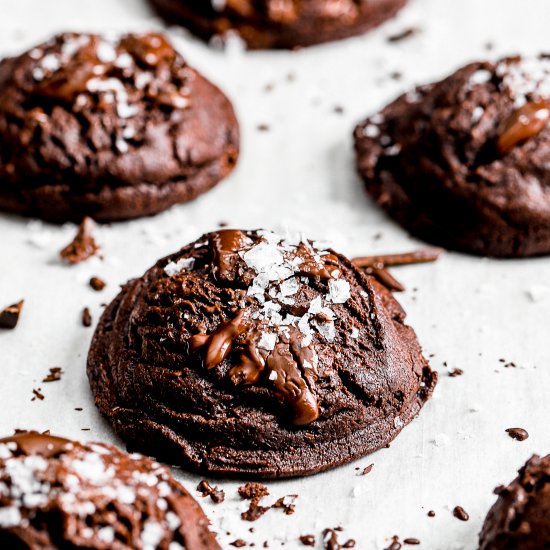 Dark Chocolate Sea Salt Cookies