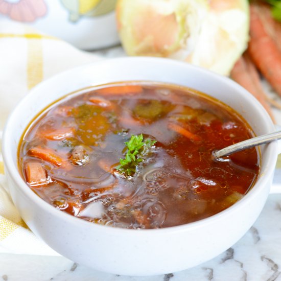 Grandma’s Hamburger Soup