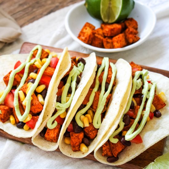 Sweet Potato Black Bean Tacos