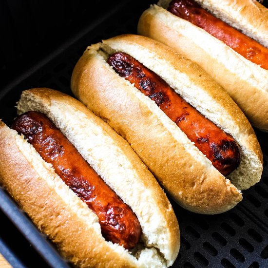 Air Fryer Hot Dogs