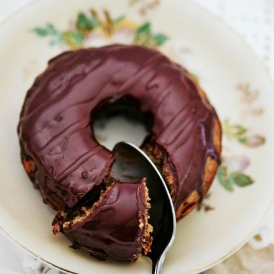 Chocolate Glazed Tigernut Doughnuts