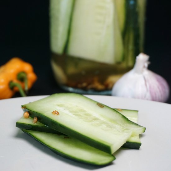 Habanero and Garlic Pickles