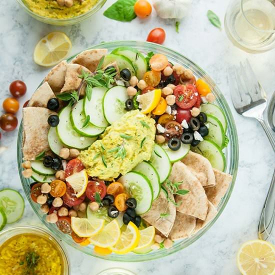 Lemony Loaded Greek Salad