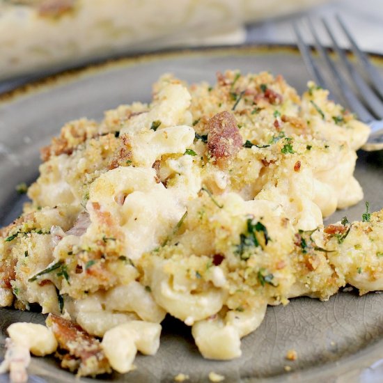 Bacon Boursin Macaroni and Cheese