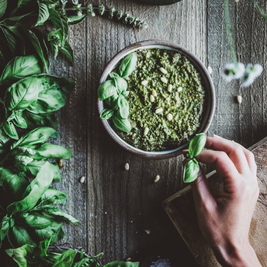 The Very Best Homemade Basil Pesto