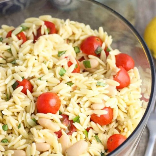 LEMON ORZO PASTA SALAD