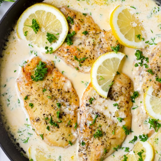 Easy Creamy Lemon Chicken