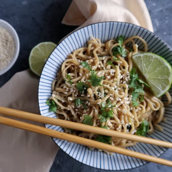 Cilantro Lime Garlic Noodles