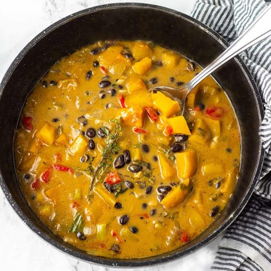 Black Bean Butternut Squash Stew