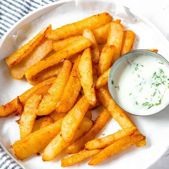 Baked Jicama Fries