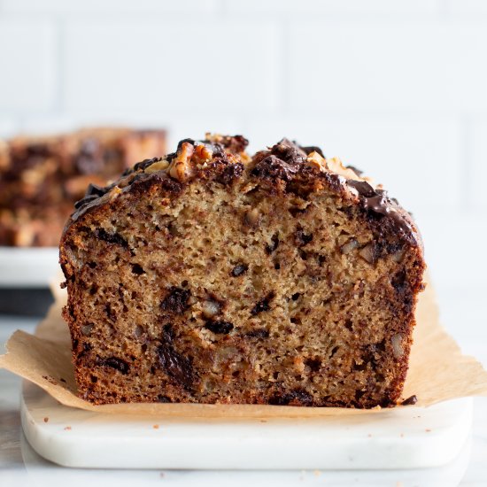 Chocolate Walnut Banana Bread