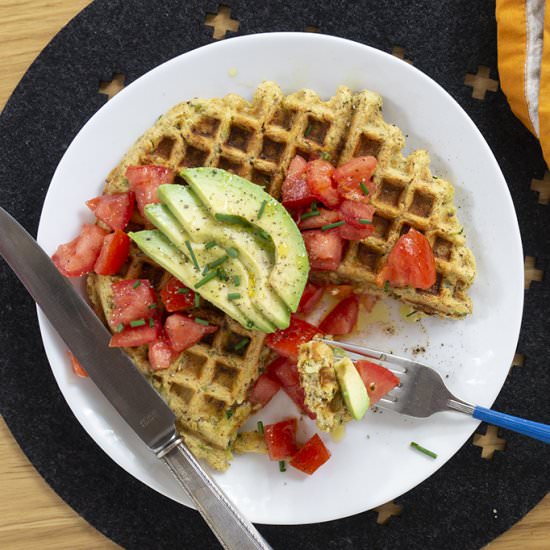 Healthy Savory Waffles