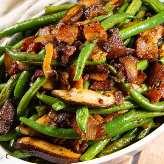 Sauteed Green Beans with Bacon