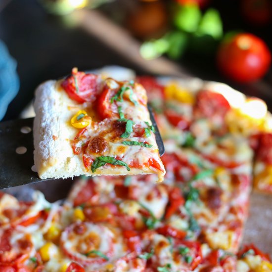 Yeast Free Fresh Tomato Pizza