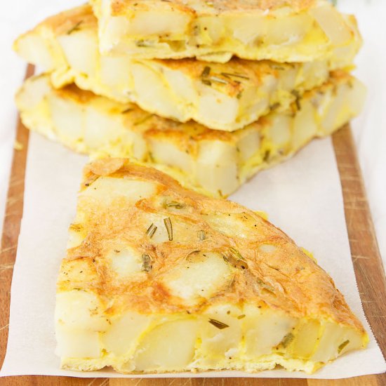 Potato frittata with rosemary