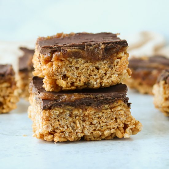 Chocolate PB Caramel Rice Krispies