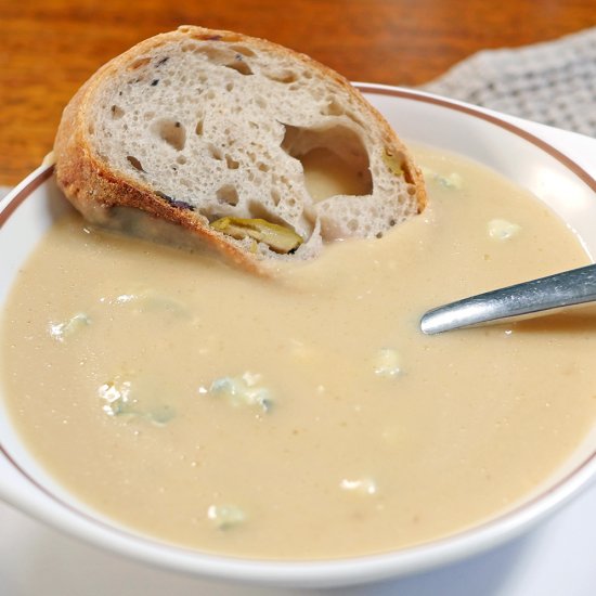 Parsnip and Blue Cheese Soup