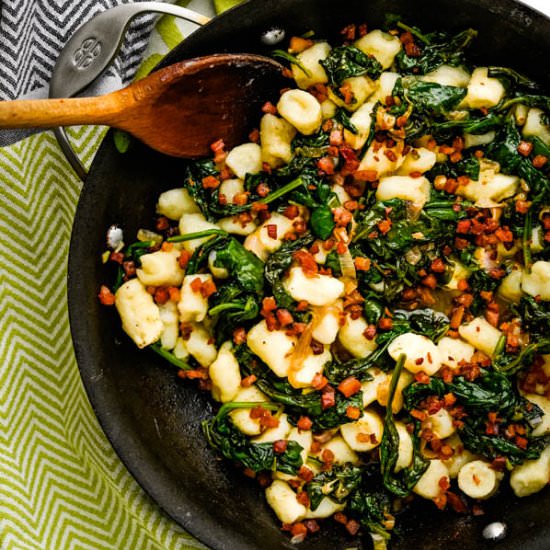 Italian Gnocchi Spinach & Pancetta