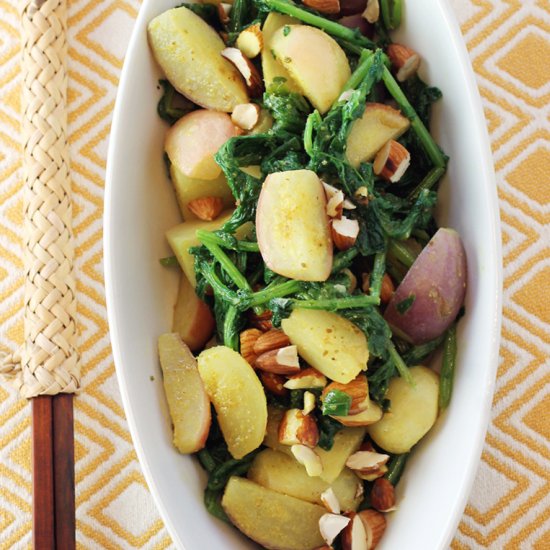 Sauteed radishes with vadouvan