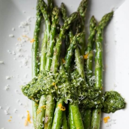 CILANTRO PESTO ASPARAGUS