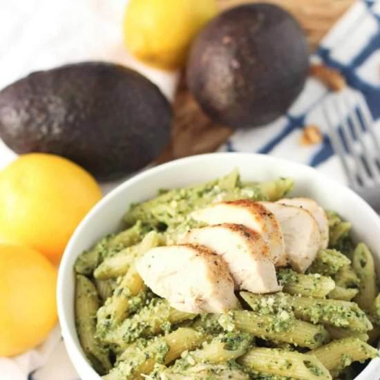 AVOCADO PESTO CHICKEN PASTA