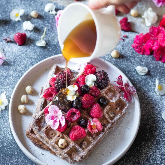 Gluten Free Chocolate Waffles