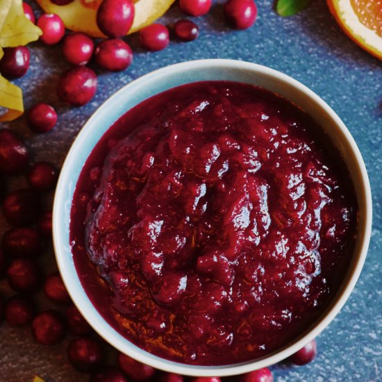 Smoked Cranberry Sauce