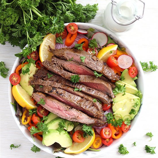 Steak Salad with Blue Cheese