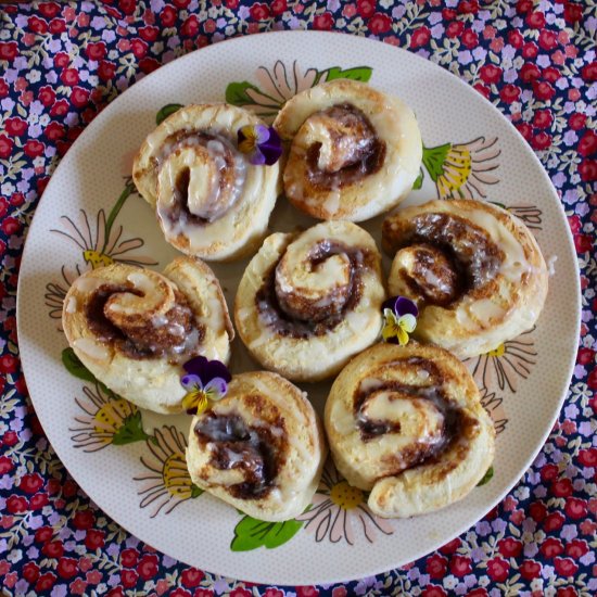 Cinnamon scroll scones