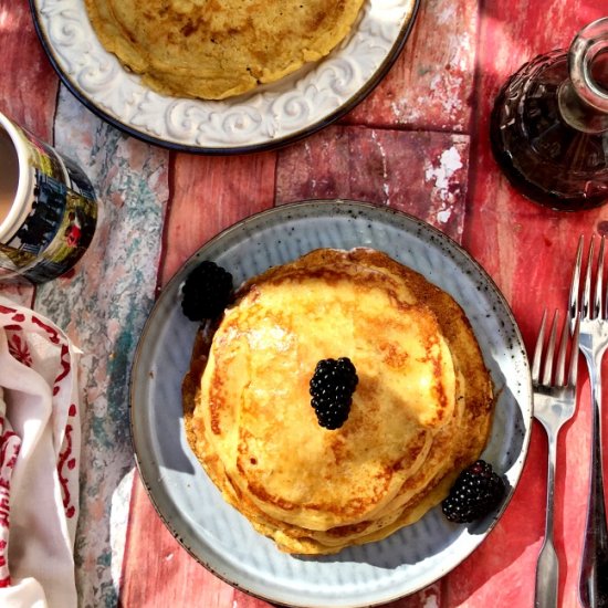 Oatmeal Buttermilk Pancakes