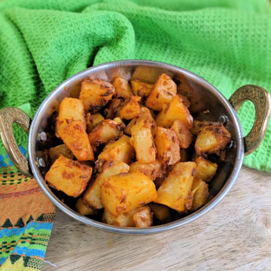 Vegan Cumin Spiced Potatoes