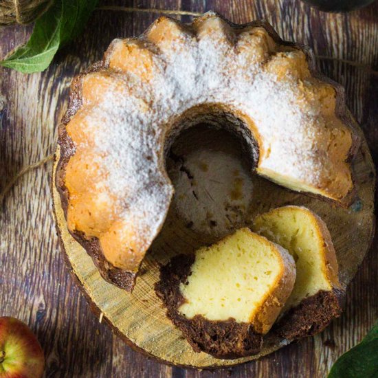 Quick Apple Cocoa Bundt Cake