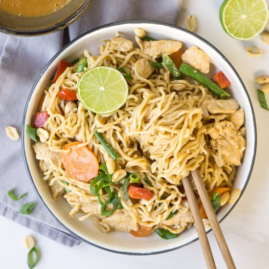 Chicken Satay Noodles