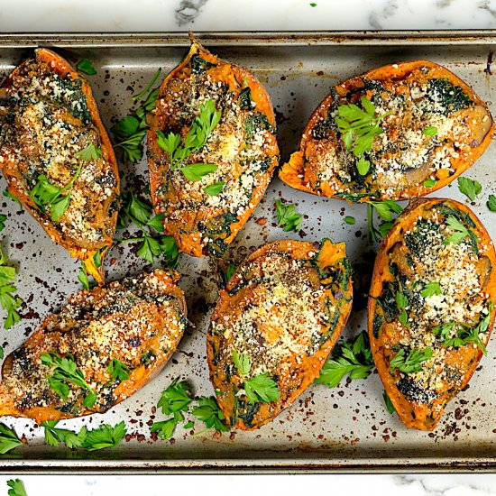 Twice Baked Sweet Potato