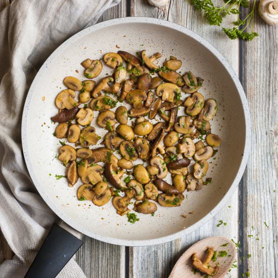 Sauteed Mushrooms in Soy Glaze