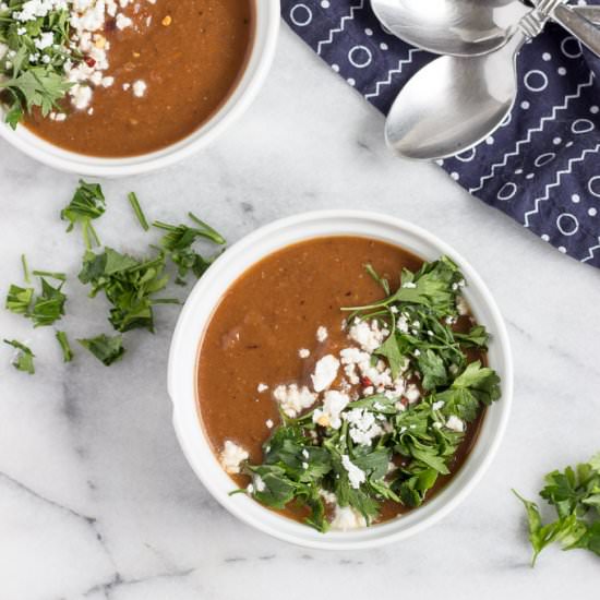 Roasted Tomato & Eggplant Soup